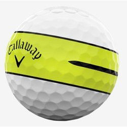 CHROME TOUR 360° YELLOW STRIPEボール [ゴルフボール 1スリーブ 3球入り]