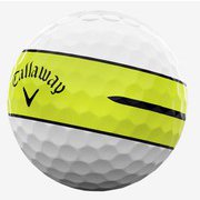 CHROME TOUR 360° YELLOW STRIPEボール [ゴルフボール 1スリーブ 3球入り]