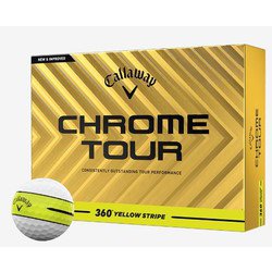 CHROME TOUR 360° YELLOW STRIPEボール [ゴルフボール 1ダース 12球入り]
