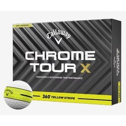 CHROME TOUR X 360° YELLOW STRIPEボール [ゴルフボール 1ダース 12球入り]