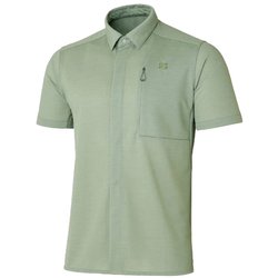 ラミースピンニットシャツ半袖 メンズ シャツ リーフ Sサイズ FMM1602