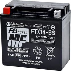 FB バイク用バッテリー FTX14-BS （液入） IRI-FTX14-BS