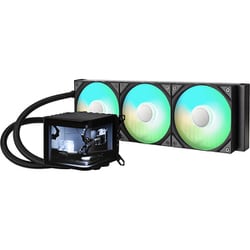 AMOLEDディスプレー搭載簡易水冷CPUクーラー L-P360A-AS3M-G1K