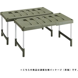 フリーラック 伸縮タイプ 2台入り クローゼット 押入れ エコグリーン CO-RG2T