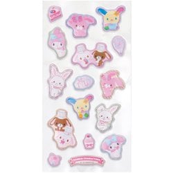 限定 サンリオ キャラクターズ ぷくっとシール キャラミックス 平成ウサギ 001760-54