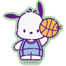 限定 サンリオ キャラクターズ ステッカー ポチャッコ バスケットボール部 001762-54
