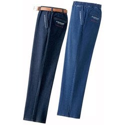 957848002 ダンロップ・リファインド デニムイージーパンツ2色組 Lサイズ 60cm fr957848