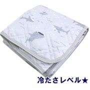 SP151011-05 [ひんやり冷たい 敷パッド アクアリウム 海のいきものたち 接触冷感 洗える グレー シングル]