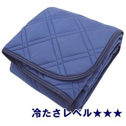 SP151023-72 [超ひんやり 冷たい敷パッド 超冷感 洗える ネイビー シングル]
