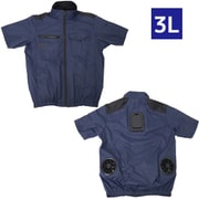 TKWE25SNV3L [圧倒的に冷える 冷蔵服4 半袖 ネイビー 3L]
