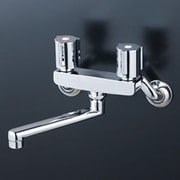 寒冷地用 2ハンドル混合栓240mm パイプ付 KM140ZEXNR2