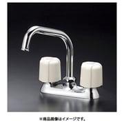 2ハンドル混合栓190mm パイプ付 KM17NER19