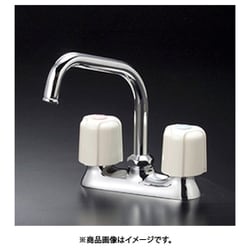 寒冷地用 2ハンドル混合栓190mm パイプ付 KM17ZNER19