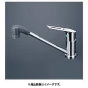 シングルシャワー付混合栓 eレバー200mm パイプ付 KM5011TFR2EC