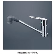 寒冷地用 シングルシャワー付混合栓 eレバー200mm パイプ付 KM5011ZTFR2EC