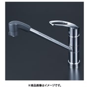 寒冷地用 シングルシャワー付混合栓 260mm パイプ付 KM5051ZTF