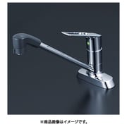 シングルシャワー付混合栓 eレバー200mm パイプ付 KM5081TFR2EC