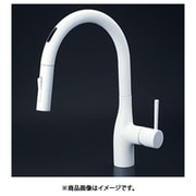 寒冷地用 シングルシャワー付混合栓 センサー付電池 マットホワイト KM6071ZDECM4