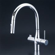 ビルトイン浄水器用シングルシャワー付混合栓 センサー電池 KM6091DSCEC