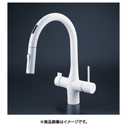 ビルトイン浄水器用シングルシャワー付混合栓 センサーマットホワイト KM6091SCECM4