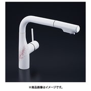 寒冷地用 シングルシャワー付混合栓 マットホワイト サクラ KM6101ZECM4K1