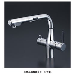 ビルトイン浄水器用シングルシャワー付混合栓 センサー電池 KM6131DEC