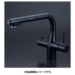 ビルトイン浄水器用シングルシャワー付混合栓 センサーマットブラック KM6131SCECM5