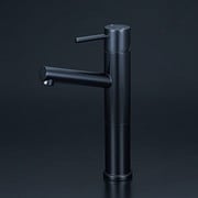 シングル混合栓ロングボディマットブラック KM7061LM5
