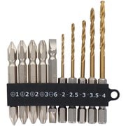 10本組チタンドリル＆ビットセット TDB-10S