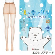 シルキーサポート 夏に雪が降る UV吸収加工 ひんやりキシリトール加工 パンティストッキング クリアヌード L2L 3足組 161-2323