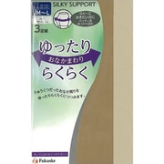 シルキーサポート おなかまわりゆったりらくらく ストッキング ゾッキ サワーベージュ JML 3足組 192-1023