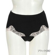 満足 ぽかぽかサニタリーショーツ 二重構造 スタンダード 昼用 ブラック LL 37-4503
