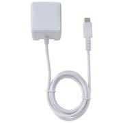 急速充電器 USB-Cケーブル一体型 1m 15W 折りたたみプラグ ホワイト CHCR-N10WH