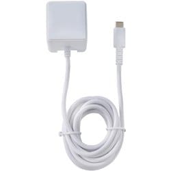 急速充電器 USB-Cケーブル一体型 2m 15W 折りたたみプラグ ホワイト CHCR-N20WH