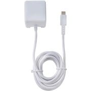 急速充電器 USB-Cケーブル一体型 2m 15W 折りたたみプラグ ホワイト CHCR-N20WH