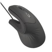 エルゴノミクスマウス 有線接続 静音タイプ 6ボタン 手首負担軽減 PC-SMTEG01-K