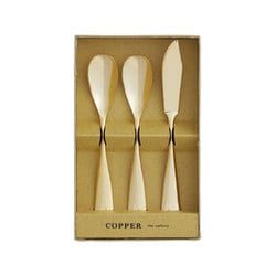 COPPER the cutlery アイスクリームスプーン×2本＆バターナイフ×1 3pcセット CIB-3GDmI