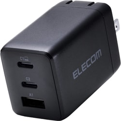USB急速充電器 USB PD（パワーデリバリー）対応 67W USB-C×2/USB-A×1 GaN II採用 PSE認証 折りたたみ式プラグ PD-PPS ブラック MPA-AC10367BK
