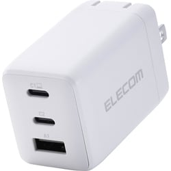 USB急速充電器 USB PD（パワーデリバリー）対応 67W USB-C×2/USB-A×1 GaN II採用 PSE認証 折りたたみ式プラグ PD-PPS ホワイト MPA-AC10367WH