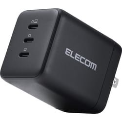 USB急速充電器 USB PD（パワーデリバリー）対応 100W USB-C×3 GaN II採用 PSE認証 折りたたみ式プラグ PD-PPS ブラック MPA-AC113100BK