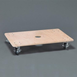 600x900mm/300kg ドーリー（ブレーキ付/木製） EA520AD-62A