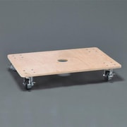 600x900mm/300kg ドーリー(ブレーキ付/木製) EA520AD-62A