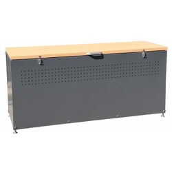 1500x500x665mm ダストボックス（スチール製） EA995AA-574A