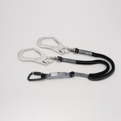 墜落制止用器具用ツインランヤード（伸縮式） EA998PE-12A