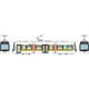337270 Nスケール完成品 鉄道コレクション 富山地方鉄道市内軌道線T100形（第4編成）104号車 [鉄道模型]