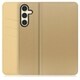 Galaxy S24 用 PUレザースマホケース/スタンド機能＆カードポケット付き ゴールド WORK13GX-NEWGD-GS24