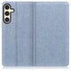 Galaxy S24 用 デニム生地スマホケース/スタンド機能＆カードポケット付き ライトブルー WORK17GX-LTBU-GS24