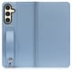 Galaxy S24 用 ベルト付きの本革スマホケース/スタンド機能＆カードポケット付き スカイブルー WORK23GX-BU-GS24