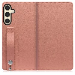Galaxy S24 用 ベルト付きの本革スマホケース/スタンド機能＆カードポケット付き フラミンゴ WORK23GX-FM-GS24