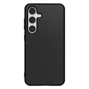 Galaxy S24 用 PUレザースマホケース/ストラップホール付き ブラック WORK24GX-BK-GS24